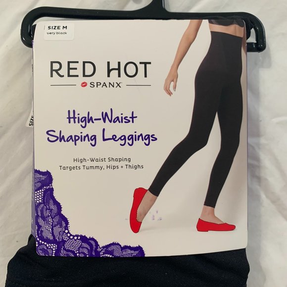 SPANX Other - Spanx Red Hot High-Waist Shaping Leggings Size M NWT